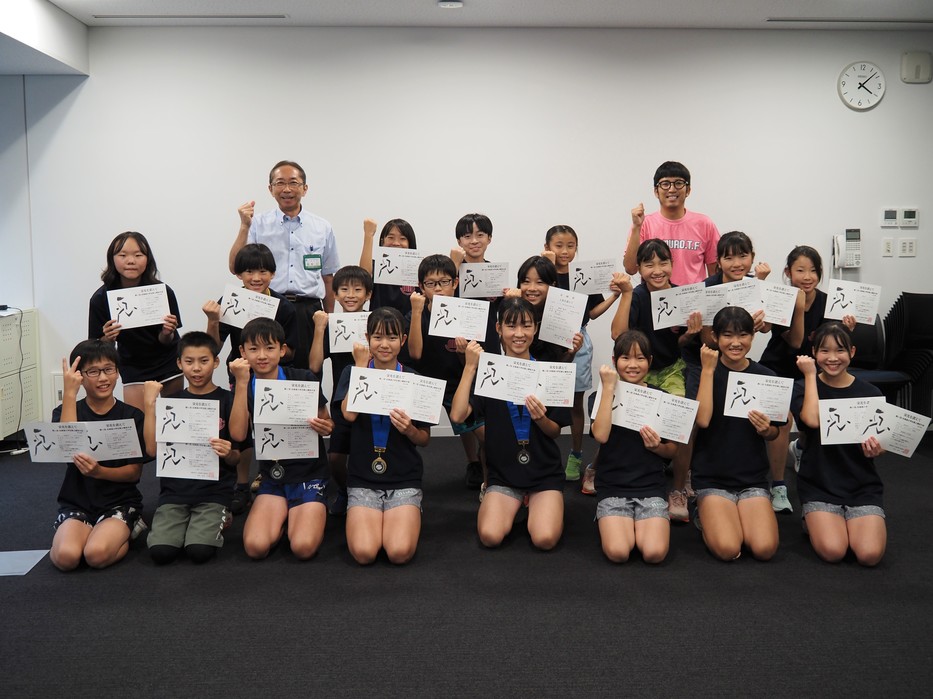 陸上少年団　全道大会出場