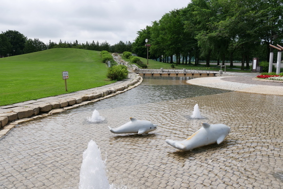 南公園の噴水
