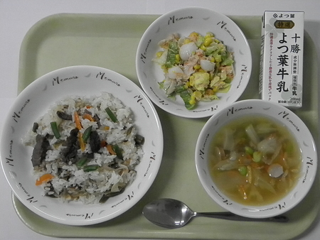 平成29年12月の献立画像