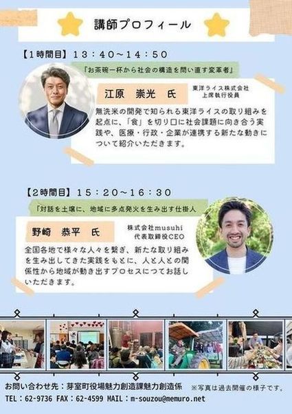 熱中小学校サテライト春講師紹介
