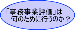 事務事業評価にはどんなことが書いてあるのか？